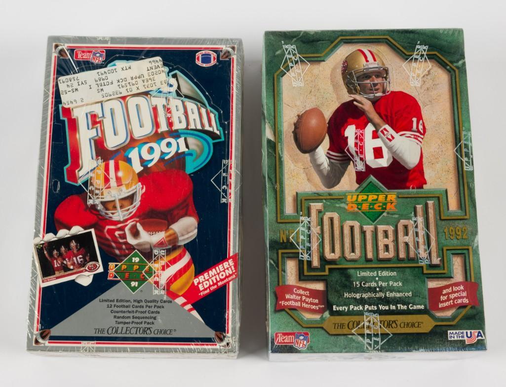 2 Unopened Football Card Sets Incl 1992 Upper Deck (1 of 5)