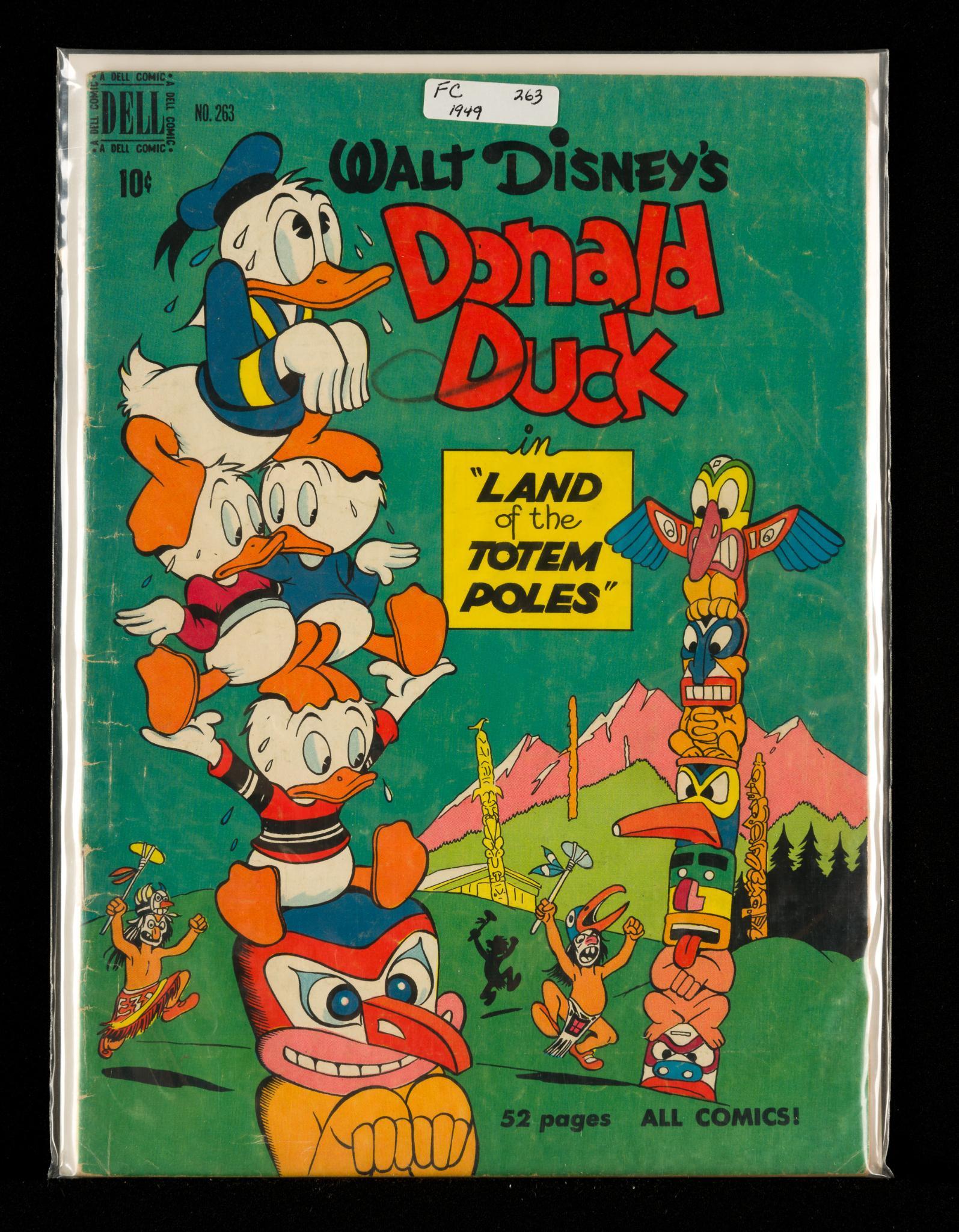 Dell Four Color #263, 1949 Donald Duck: Dell Comics Four Color #263, 1949, Walt Disney's Donald Duck in The Land of the Totem Poles. Carl Barks art. Good. IMPORTANT: Before bidding, please read the terms and conditions. When you registered 