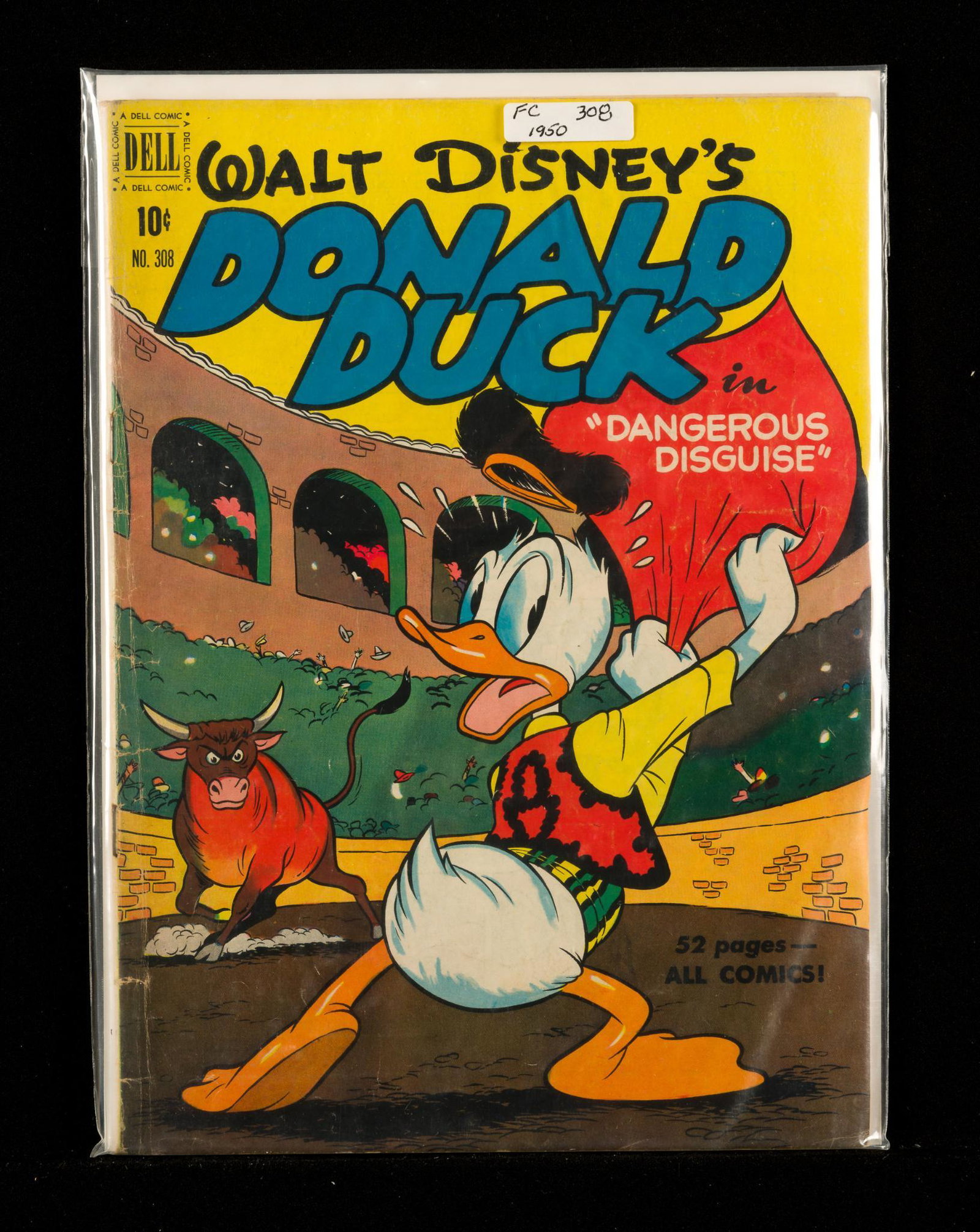 Dell Four Color #308, 1950 Donald Duck: Dell Comics Four Color #308, 1950, Walt Disney's Donald Duck in Dangerous Disguise. Carl Barks art. Good. IMPORTANT: Before bidding, please read the terms and conditions. When you registered for the a