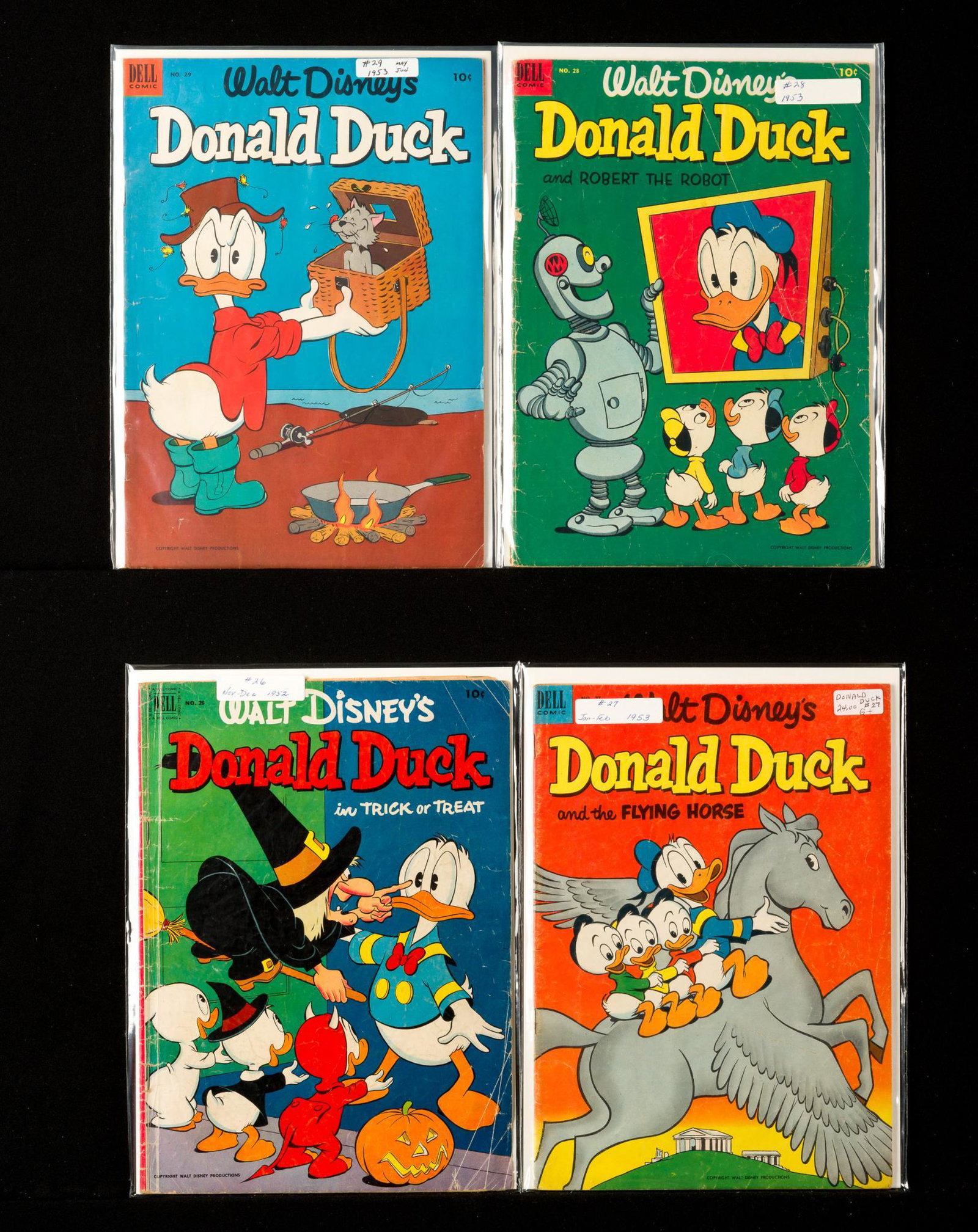 4 Walt Disney Donald Duck Comics (1 of 1)