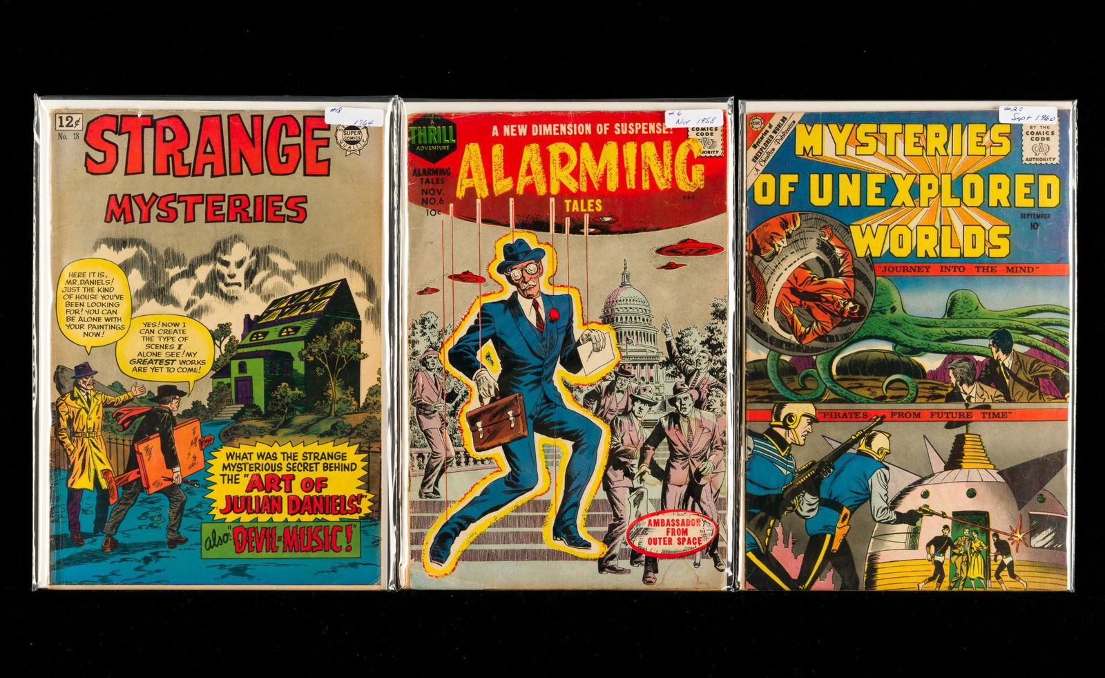 12 Golden/Silver Age Comics Incl Strange Mysteries (1 of 3)
