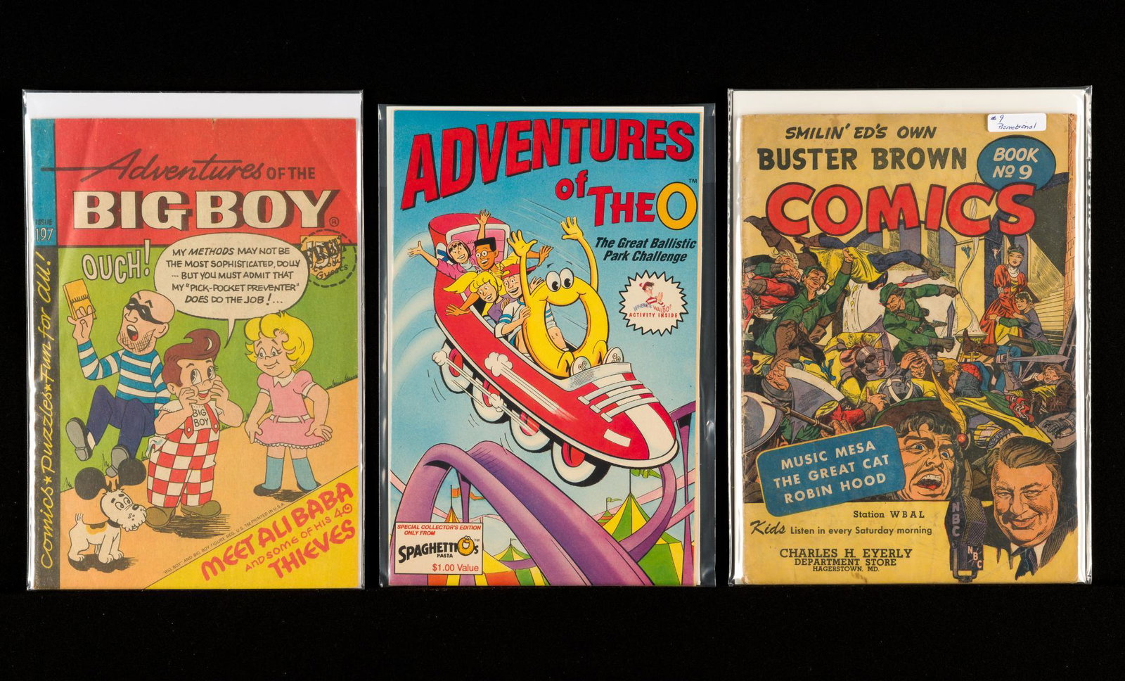 19 Advertising Comics Incl Buster Brown, Big Boy, & Others: Includes Buster Brown, Big Boy, The Hidden Crew, Snuff-Man, and others. Good or better. IMPORTANT: Before bidding, please read the terms and conditions. When you registered for the auction you agreed 