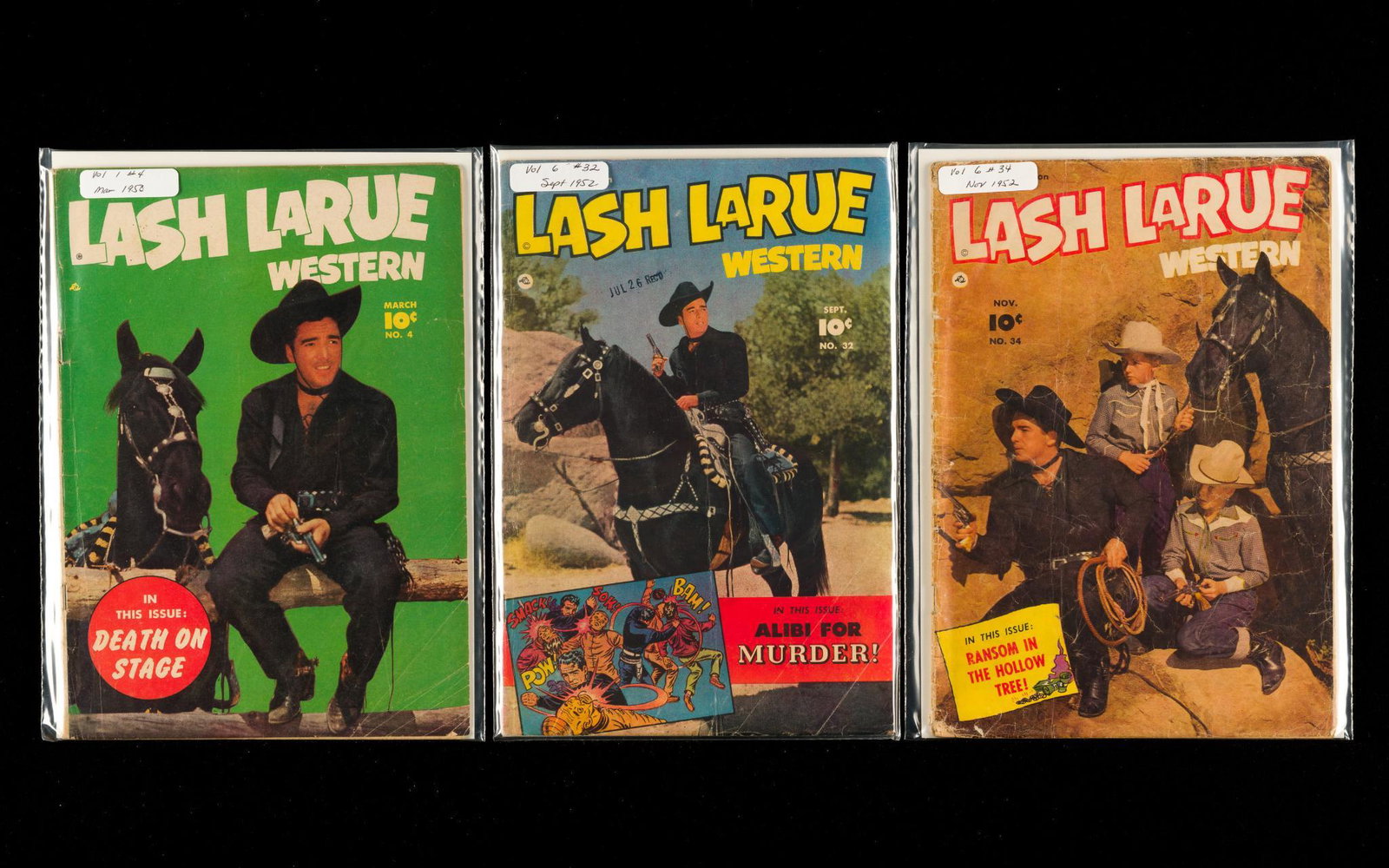 39 Western Comics Incl Lash LaRue, Annie Oakley, & Others: Includes Fawcett, Dell, and Gold Key Comics Lash LaRue, Annie Oakley, Zane Grey series, Gun Smoke, and The Rifleman. Good or better. IMPORTANT: Before bidding, please read the terms and conditions. Wh