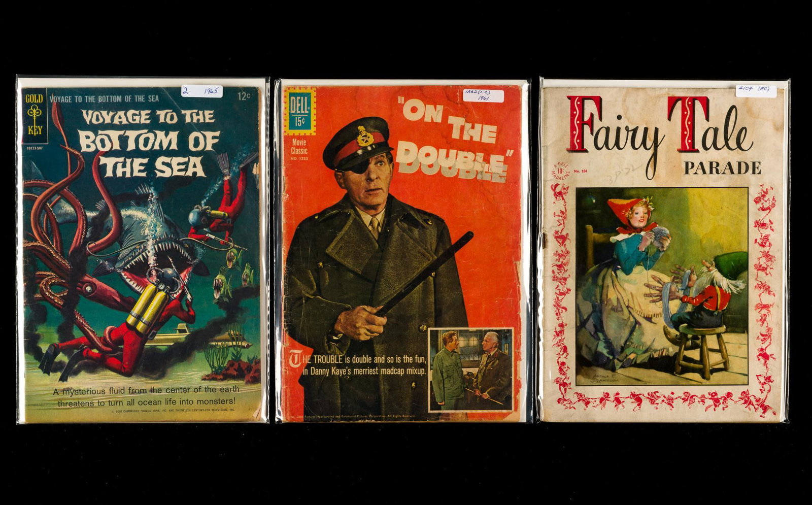 28 Dell Movie Comics Incl Zorro, Zulu, & Others: Dell Comics, many Four Color books, as early as 1954 including Davy Jones, Zorro, Lawrence of Arabia, Ivanhoe, Zulu, Voyage to the Bottom of the Sea, Tomb of Ligeia, The Dirty Dozen, Beneath the Plane