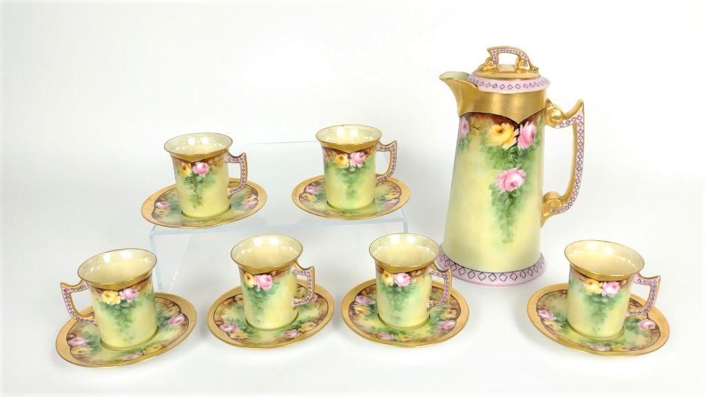 13 Pc Limoges Chocolate Set (1 of 3)
