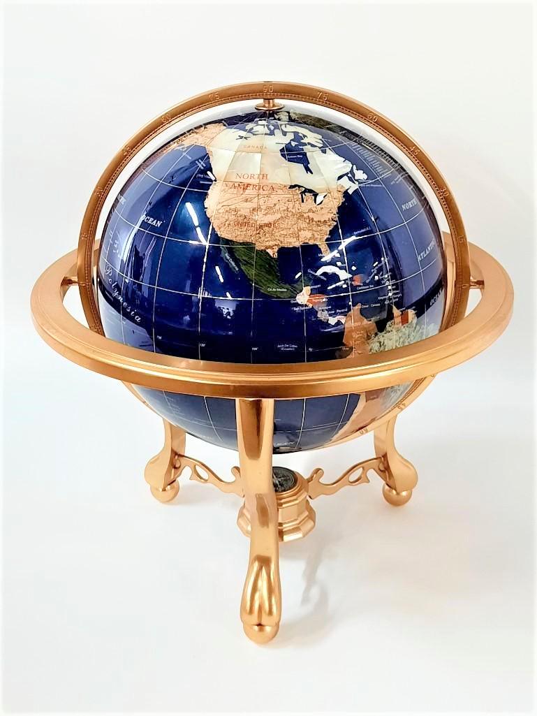 Hardstone Globe in 3 Leg Stand (1 of 6)