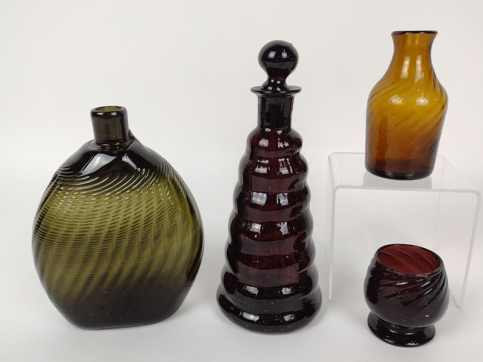 4 Pcs Hand Blown Glassware (1 of 4)