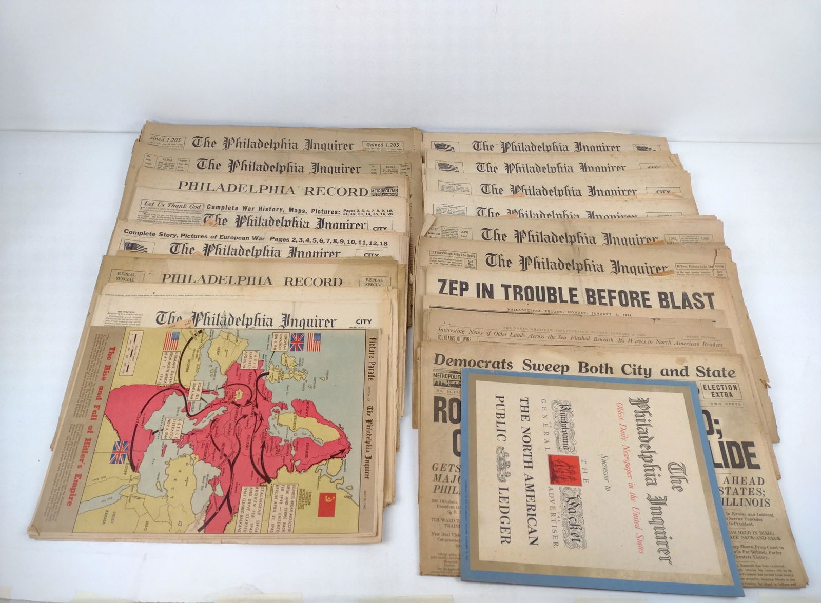 18 Antique Philadelphia Newspapers (1904 -1946) (1 of 20)
