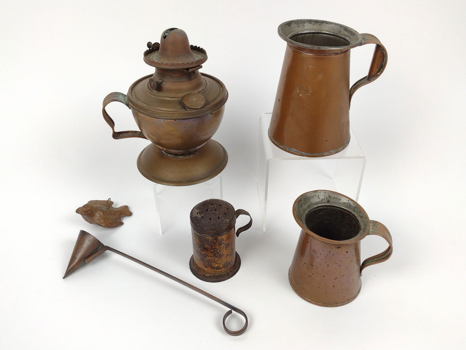 6 Pcs Copper incl Bird Ornament (1 of 4)