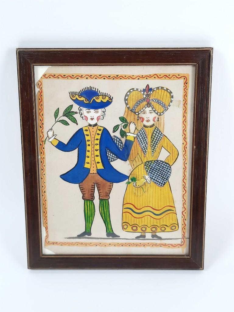 Myrtle Rettew Schreiner Folk Art Painting (1 of 5)