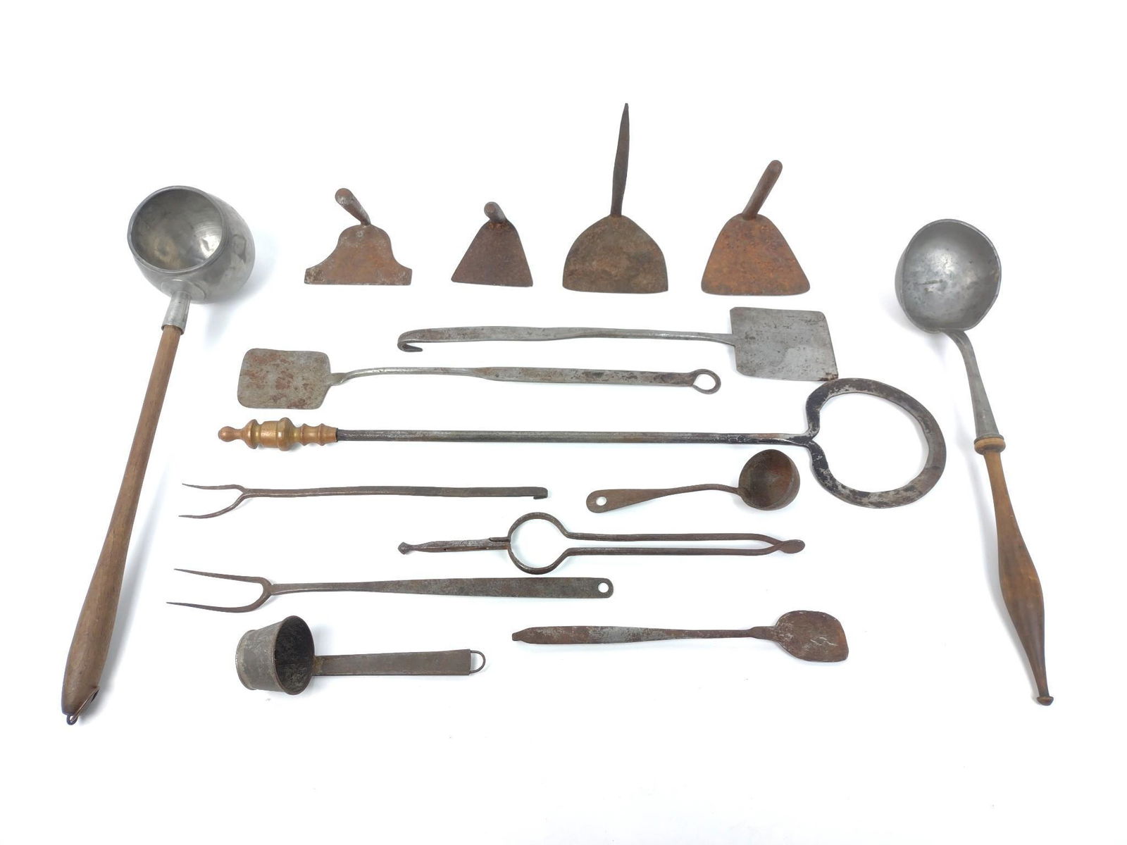 16 Pcs Antique Kitchen Tools Incl Iron (1 of 7)