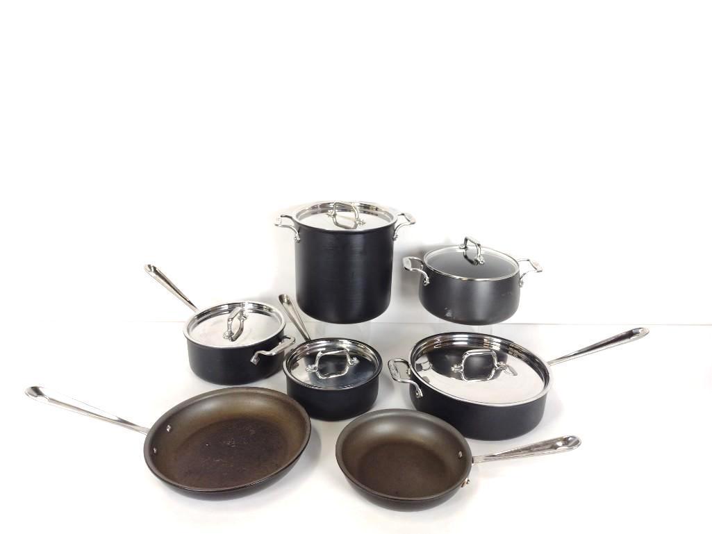 12 Pcs All Clad Non-Stick Cookware (1 of 6)