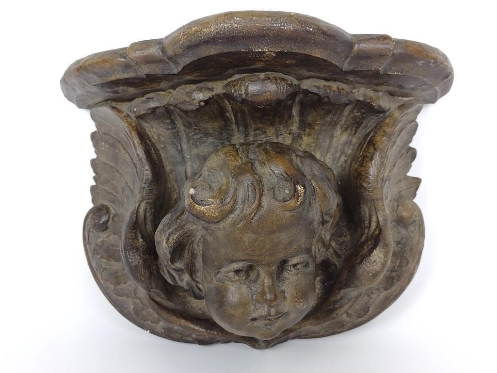 Figural Plaster Wall Shelf (1 of 4)