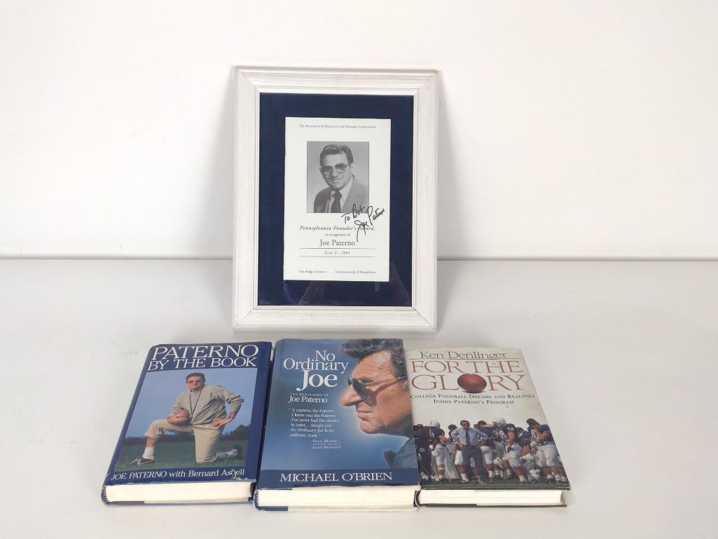 4 Penn State Collectibles Incl Paterno Autographs (1 of 7)