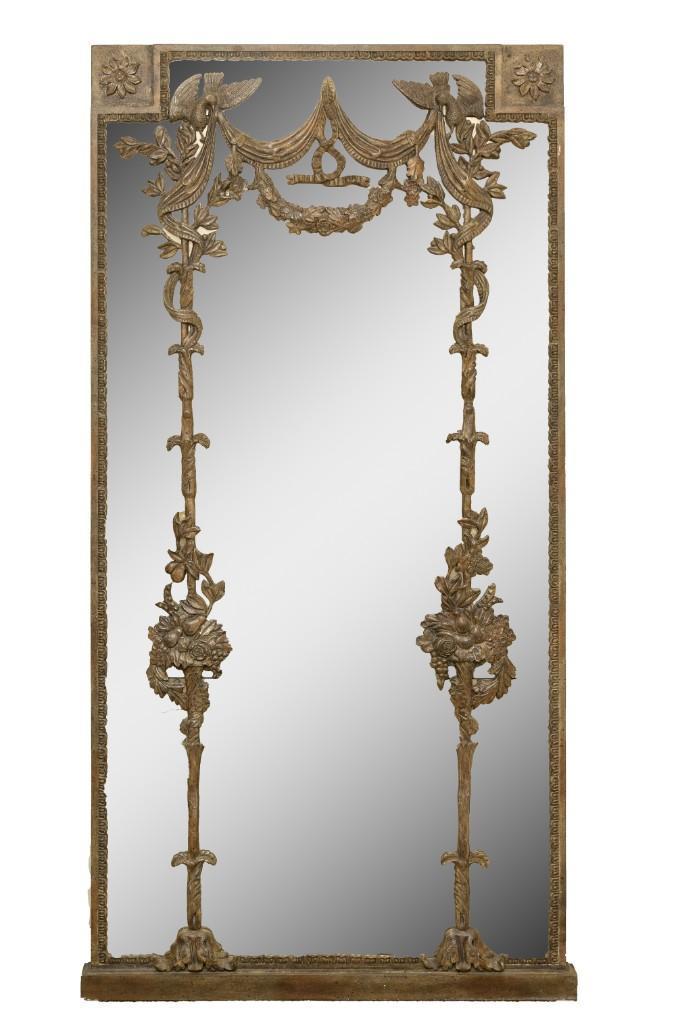 Full Length Mirror with Wood Embellishments (1 of 4)