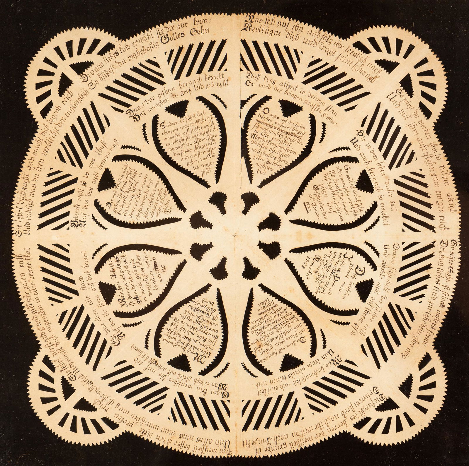 C. 1820s Scherenechnitte Family Tree (1 of 4)