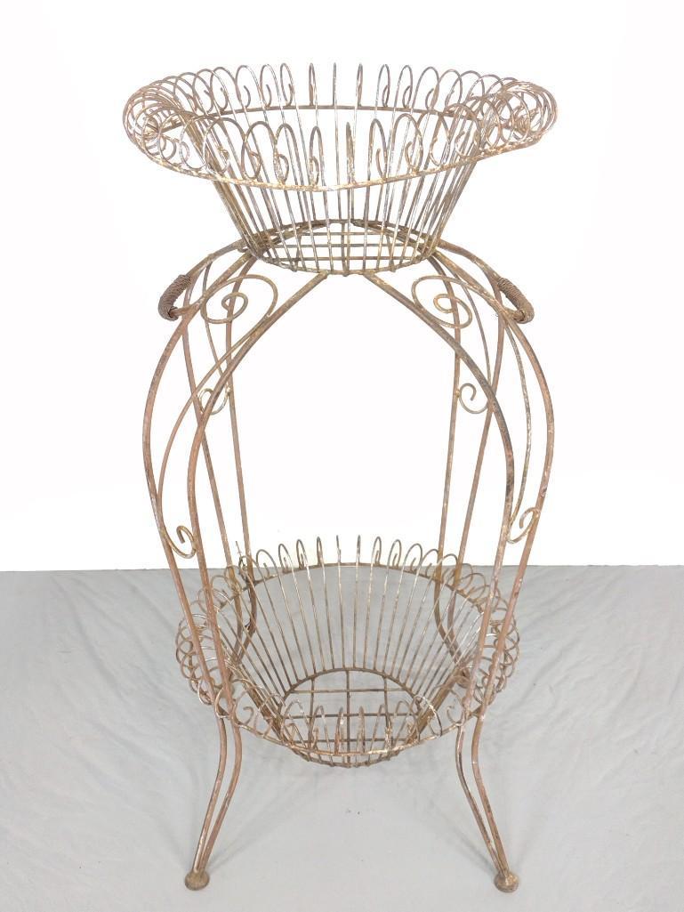 Two Tier Metal Planter Stand (1 of 5)