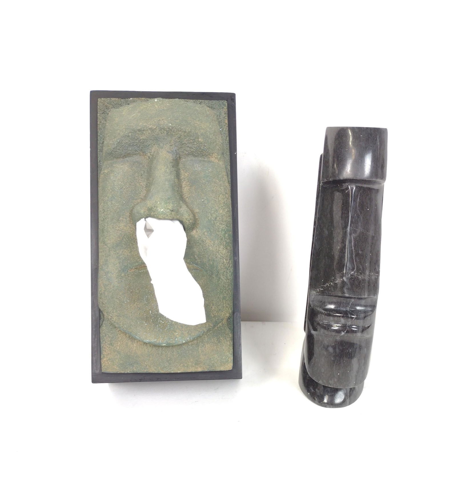 Moai Easter Island Tissue Box Holder & Sculpture (1 of 3)