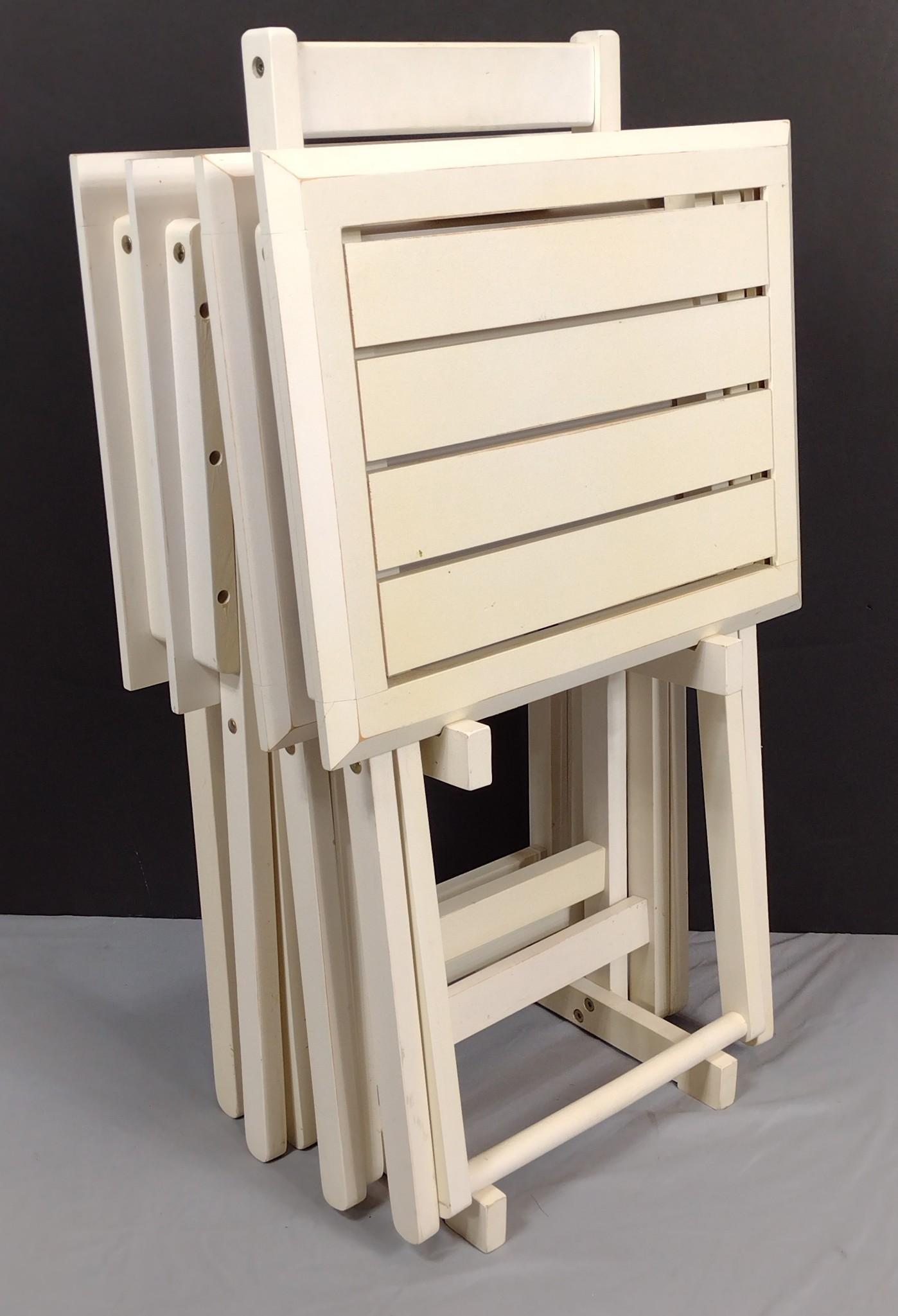 4 Folding TV Tray Tables (1 of 3)