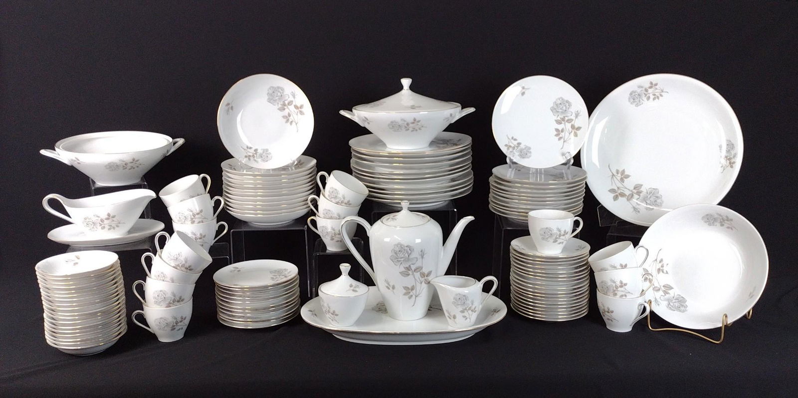 103 Pcs Floral Bavarian Western Germany Dinnerware (1 of 3)