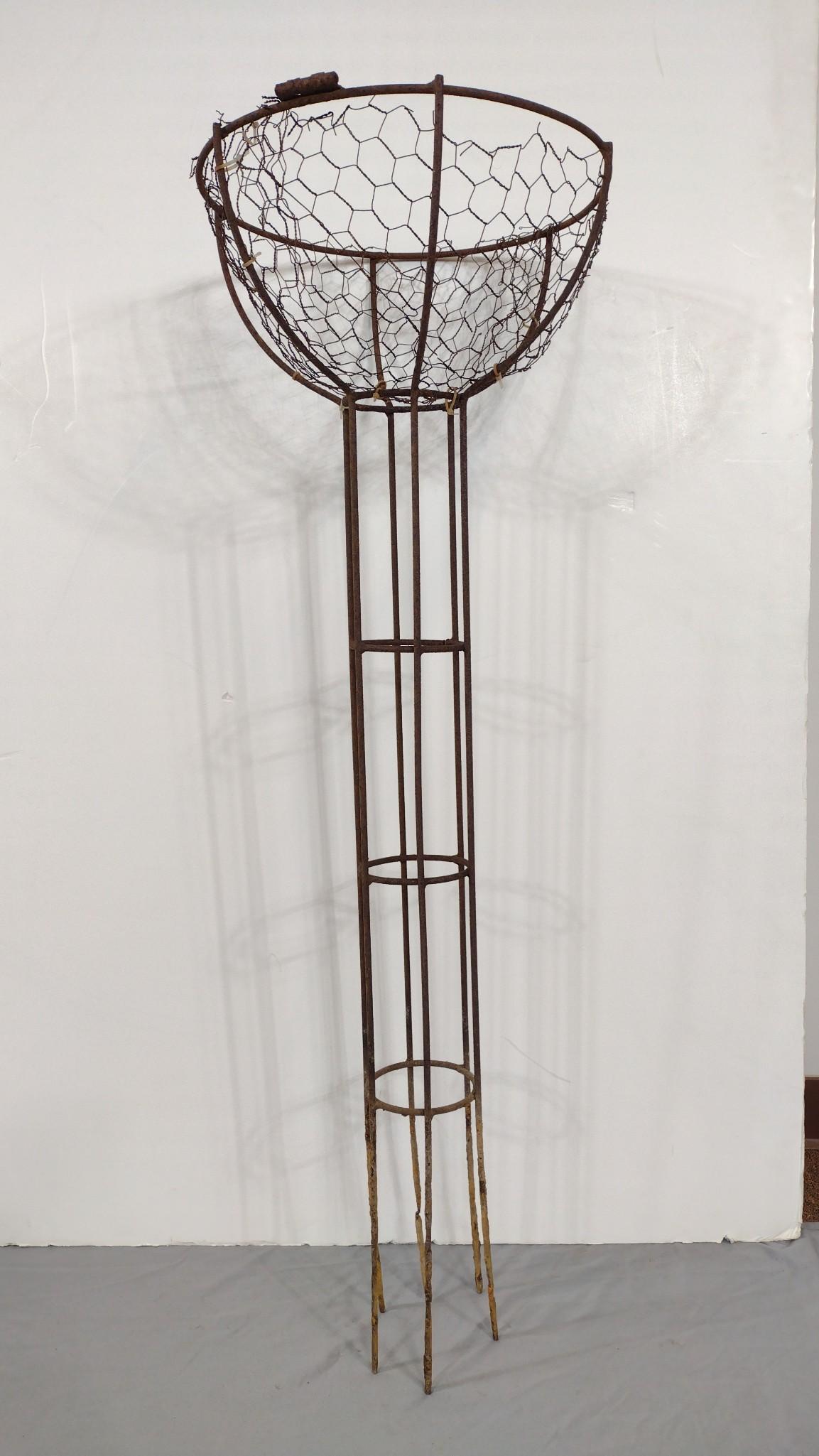 Wire Basket Plant Stand (1 of 3)