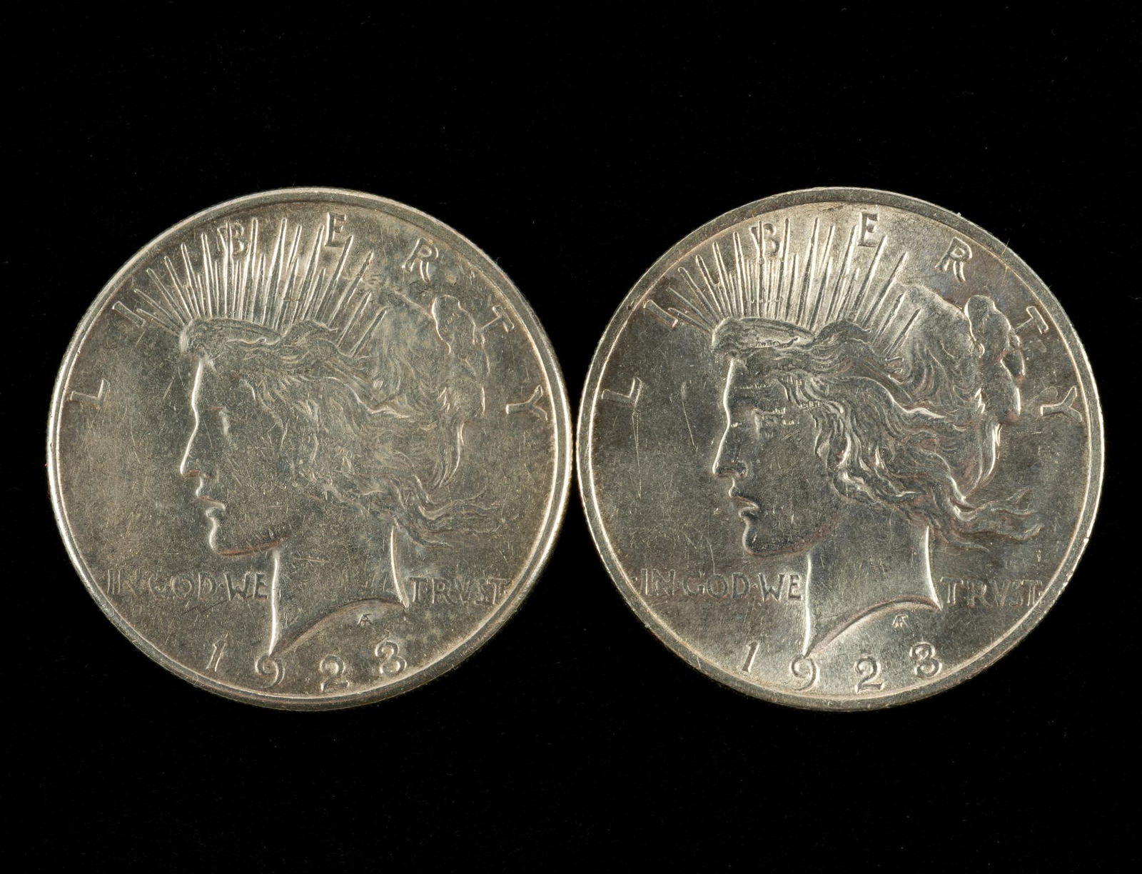 2 Silver Peace Dollars (1 of 2)