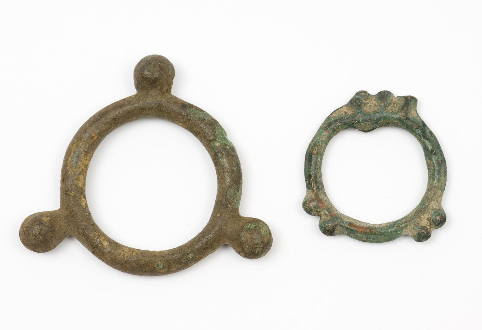 2 Pcs Ancient Celtic Bronze Ring Currency (1 of 2)