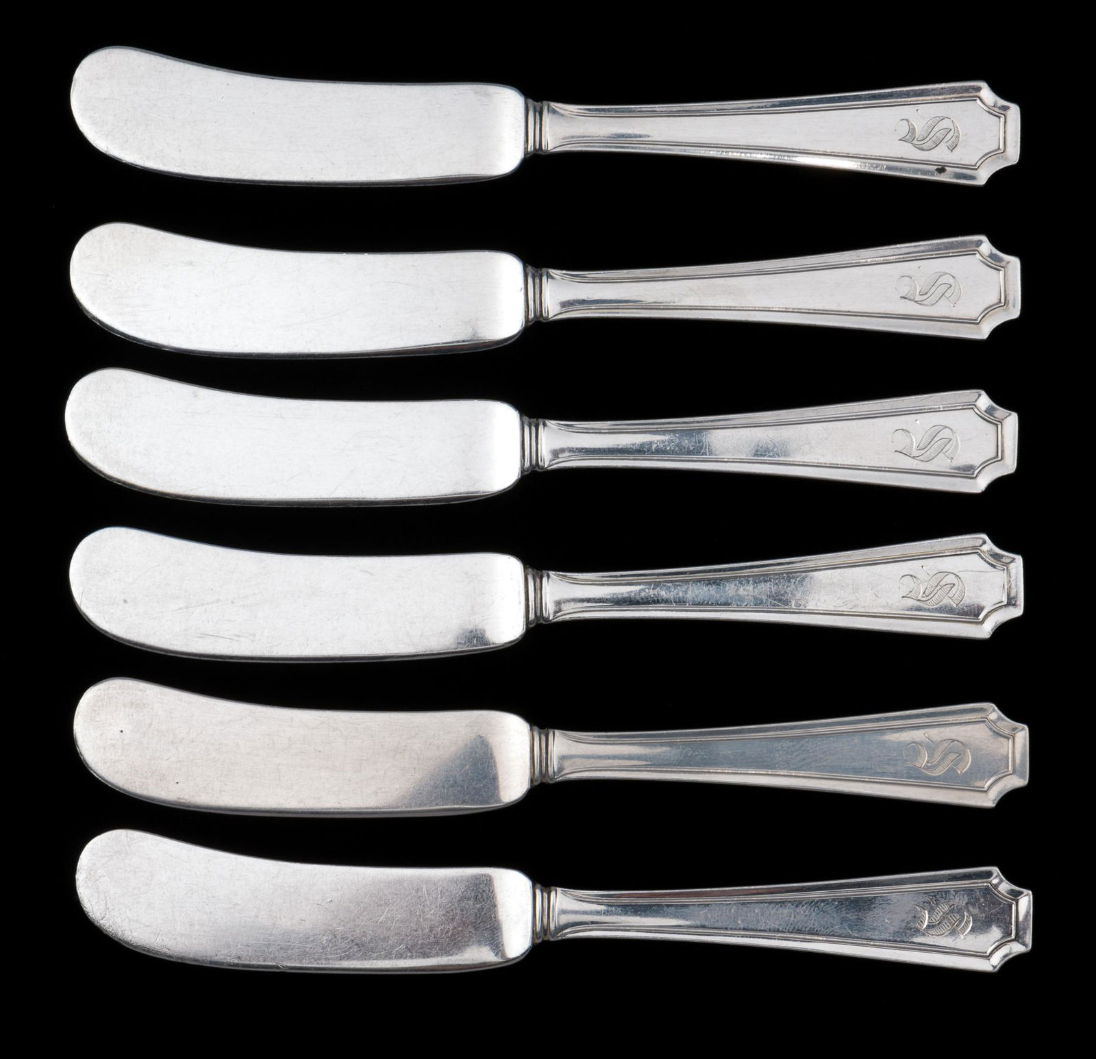 6 William B. Durgin Fairfax Sterling Butter Knives (1 of 4)