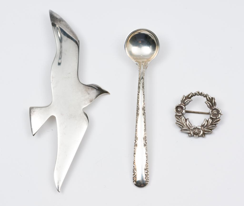 3 Sterling Brooches Incl Gorham (1 of 7)