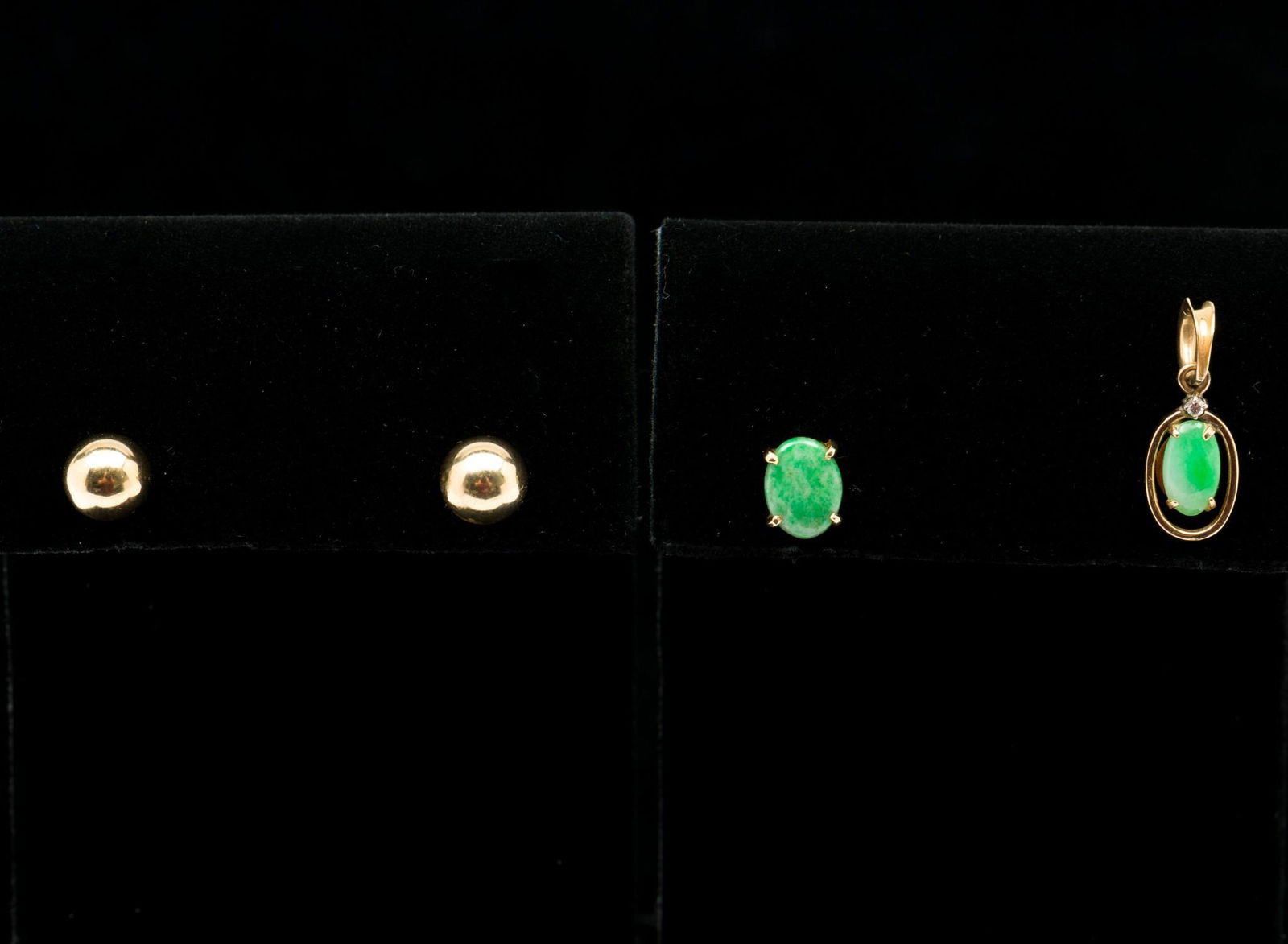 14K Gold Jewelry Incl Jade (1 of 5)