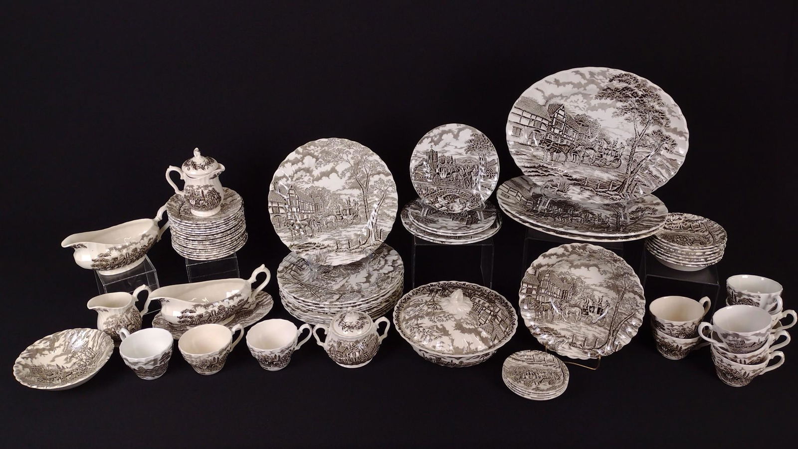 66 Pcs Royal Mail Ironstone Dinnerware (1 of 2)