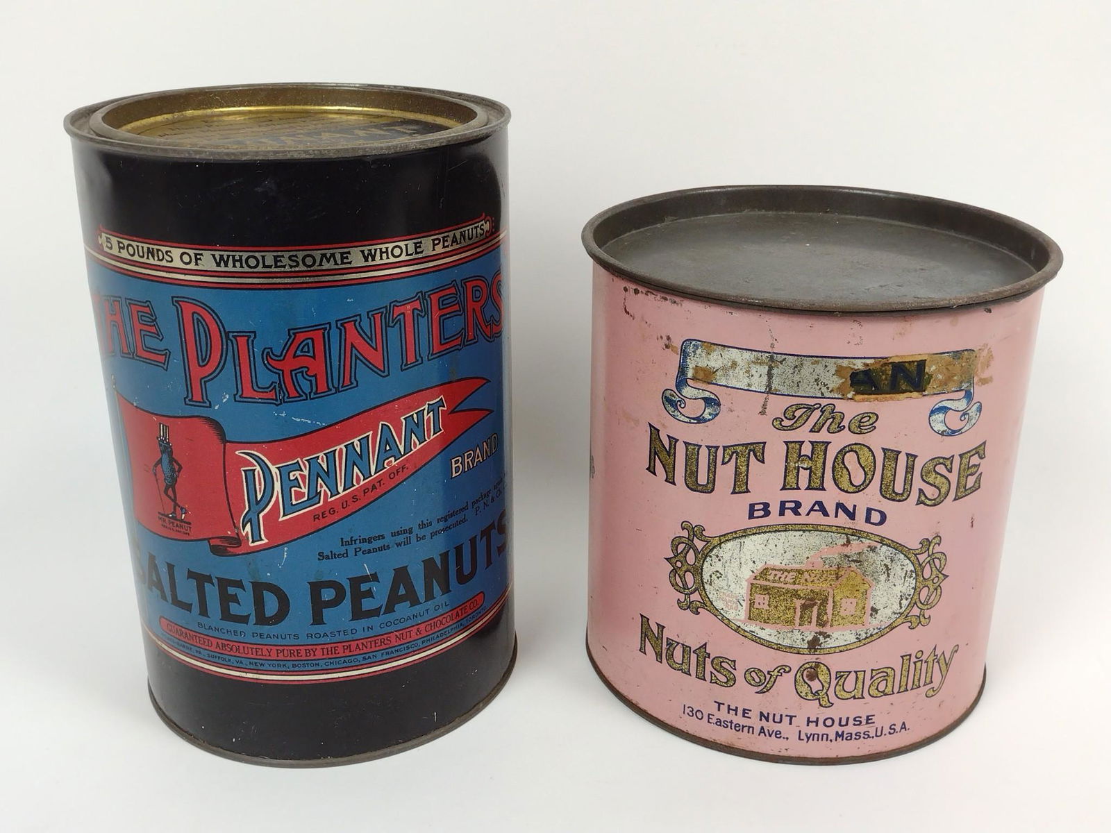 2 Vintage Peanut Advertising Tins incl Planters (1 of 3)