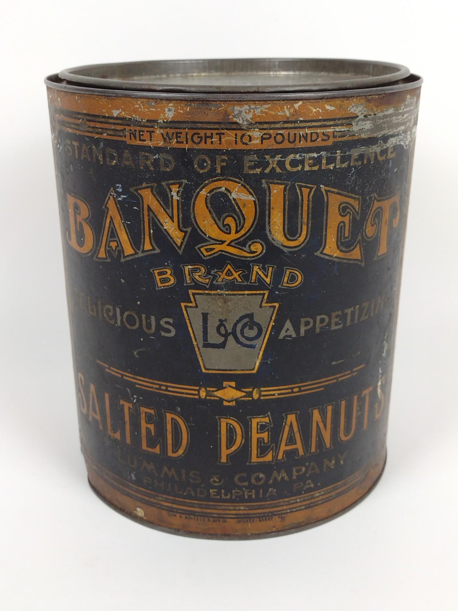 Banquet Brand Peanut Advertising Tin (1 of 3)