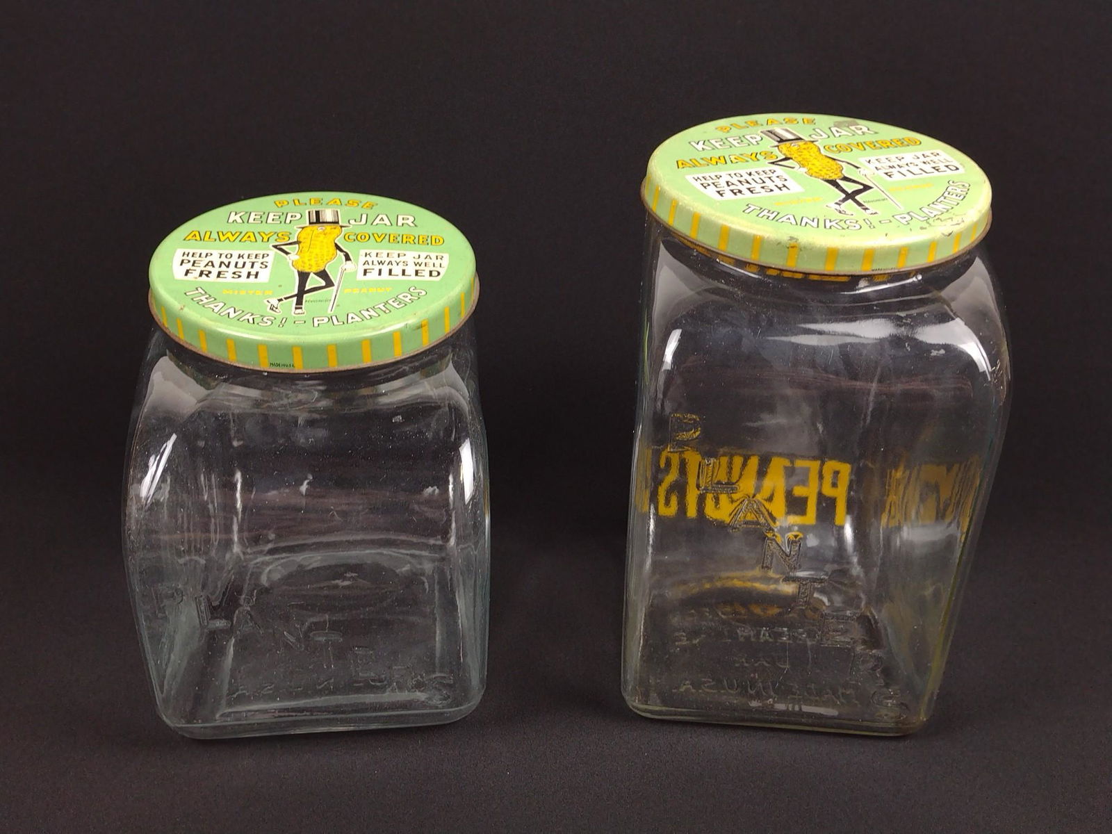 2 Planter's Advertising Peanut Jars (1 of 4)