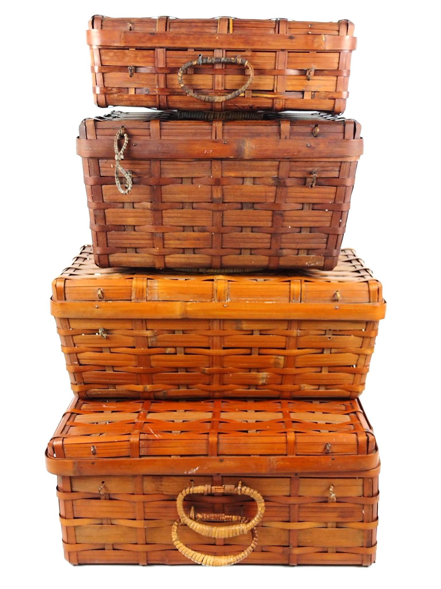 4 Woven Baskets (1 of 2)