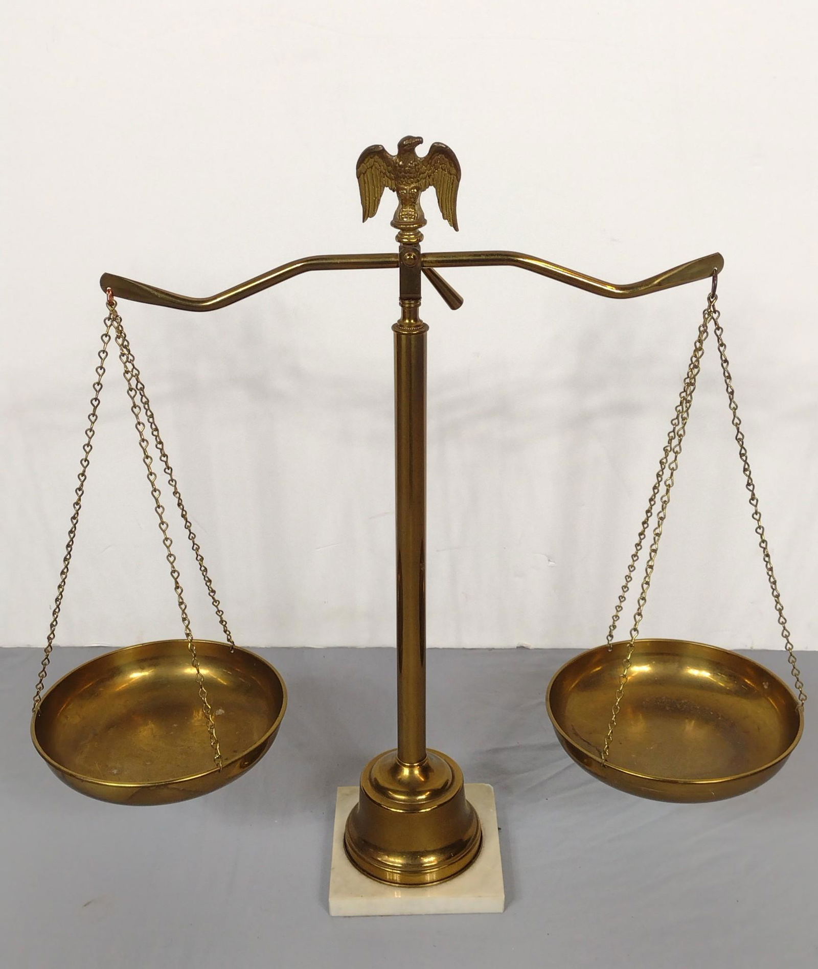 Brass Scales With Marble Base (1 of 8)