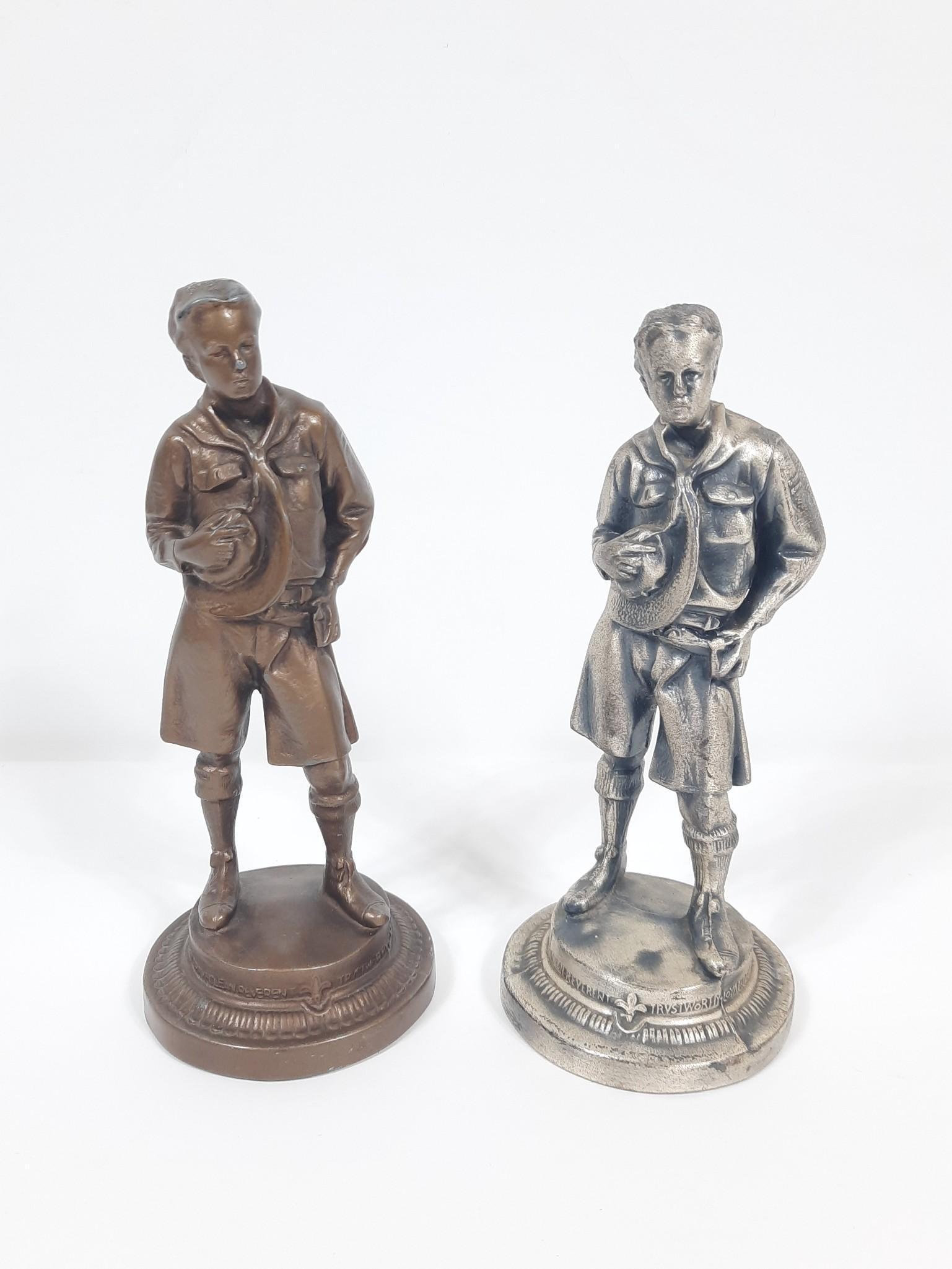2 - 1916 R. Tait McKenzie Ideal Boy Scout Trophies (1 of 2)