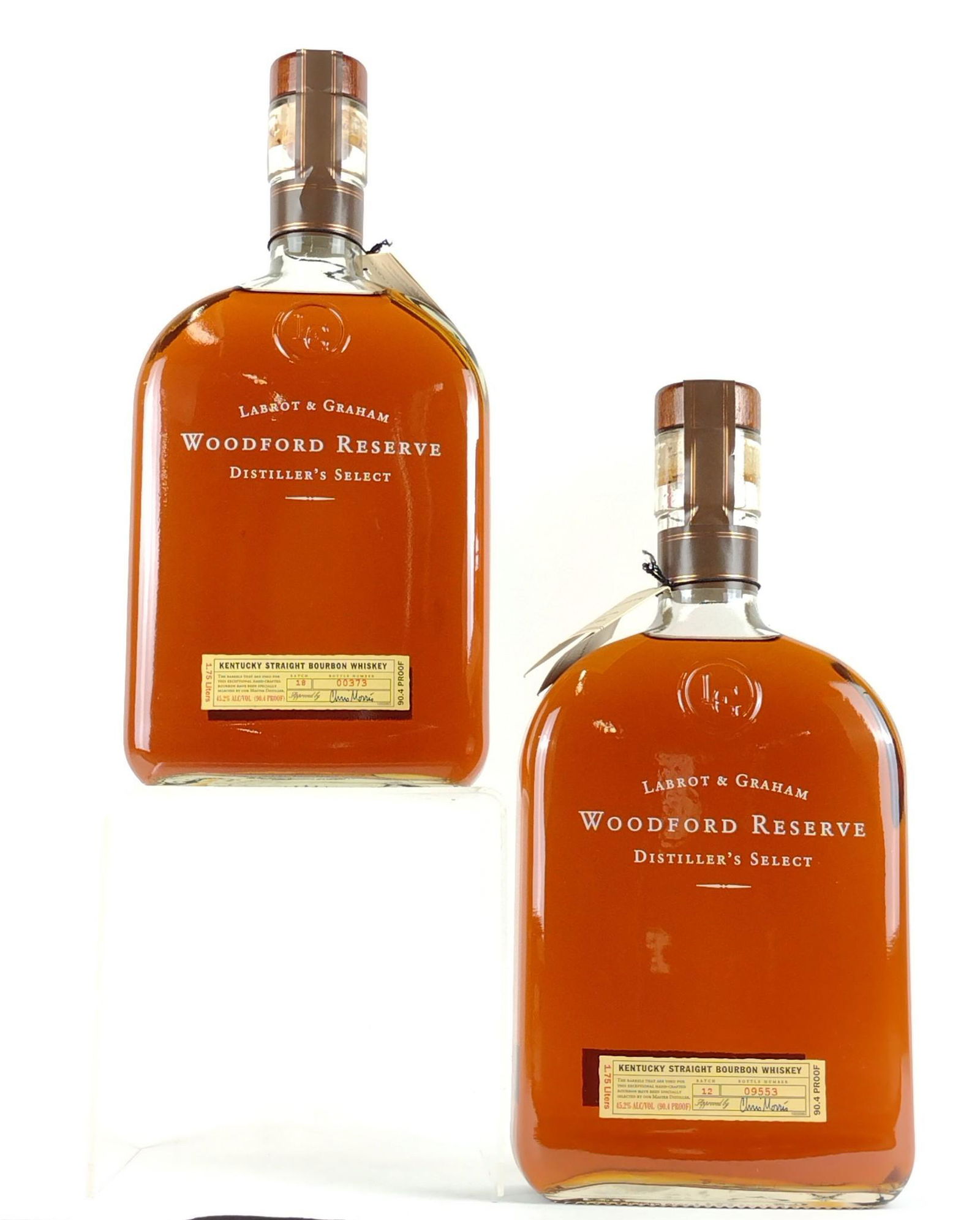 2 Estate Bottles Woodford Reserve Whiskey (1 of 2)