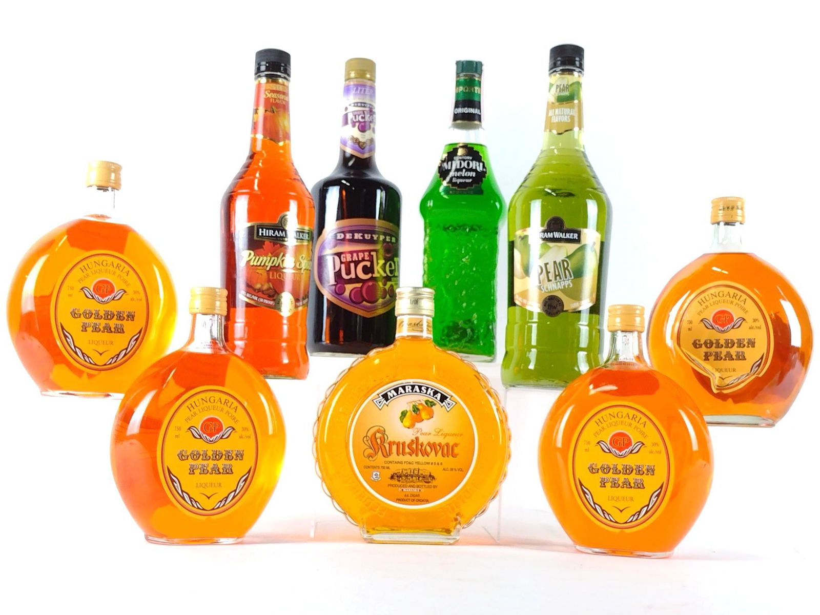 9 Estate Bottles Liqueur & Schnapps Incl Hungarian (1 of 2)