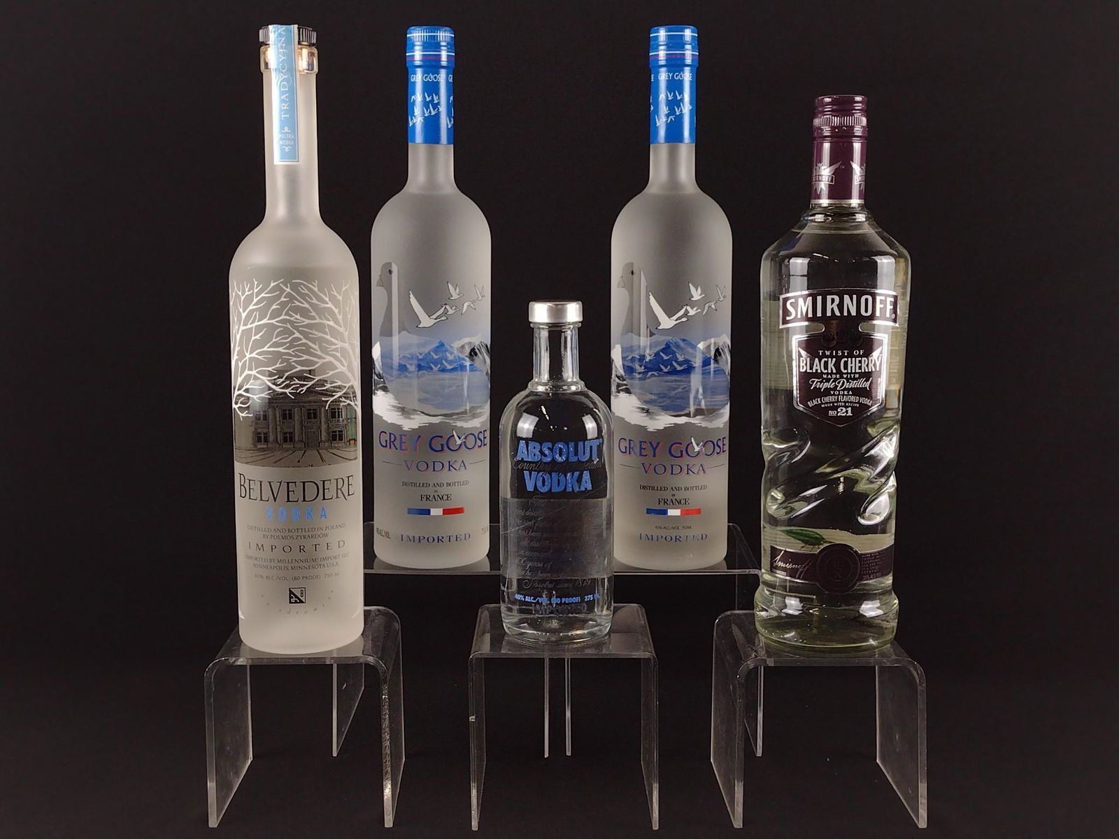 5 Estate Bottles Vodka Incl Grey Goose (1 of 2)