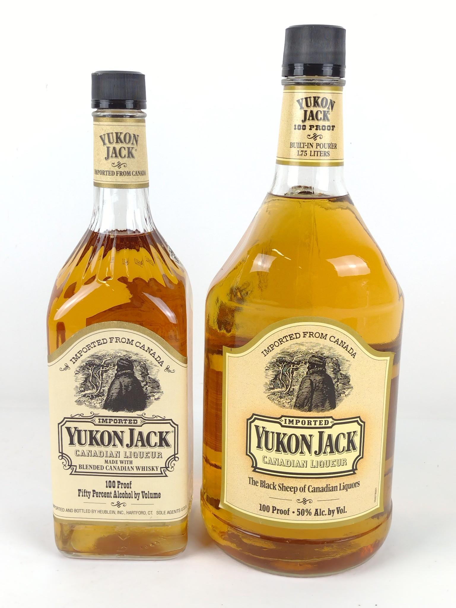 2 Estate Bottles Yukon Jack Canadian Liqueur (1 of 2)