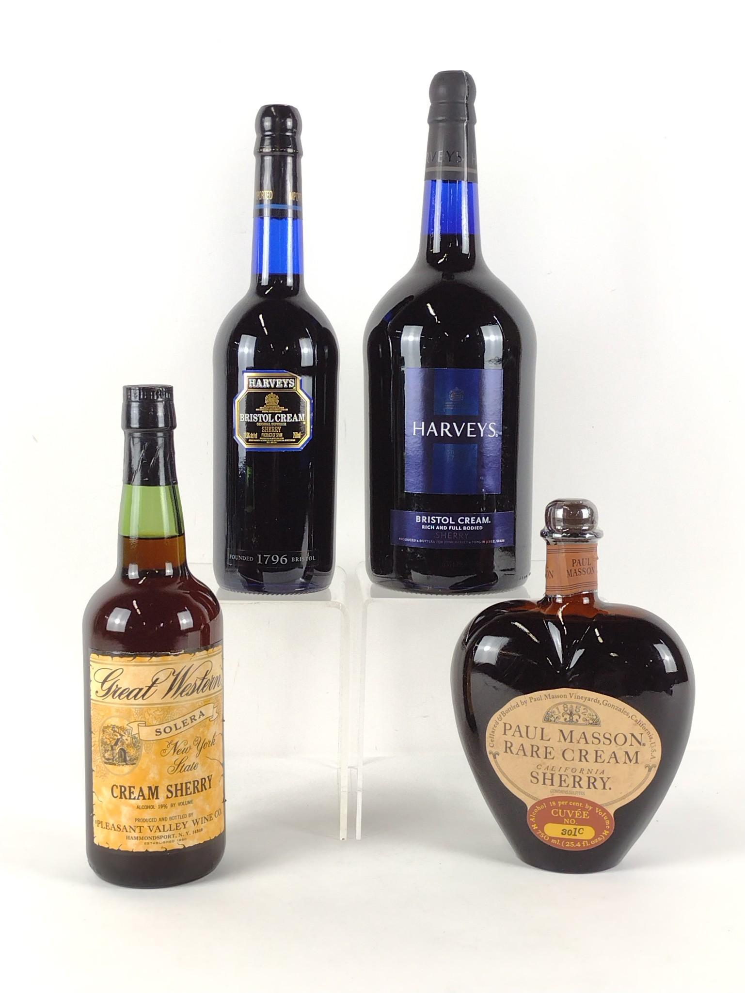 4 Estate Bottles Creme Sherry Incl Paul Masson (1 of 3)