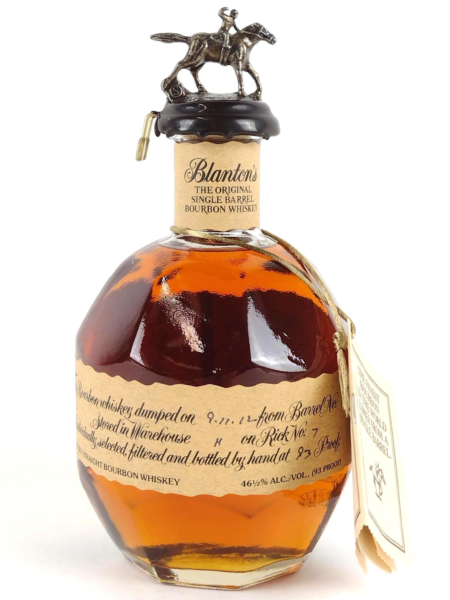 Estate Bottle of Single Barrel Blanton's Bourbon Whiskey (1 of 2)
