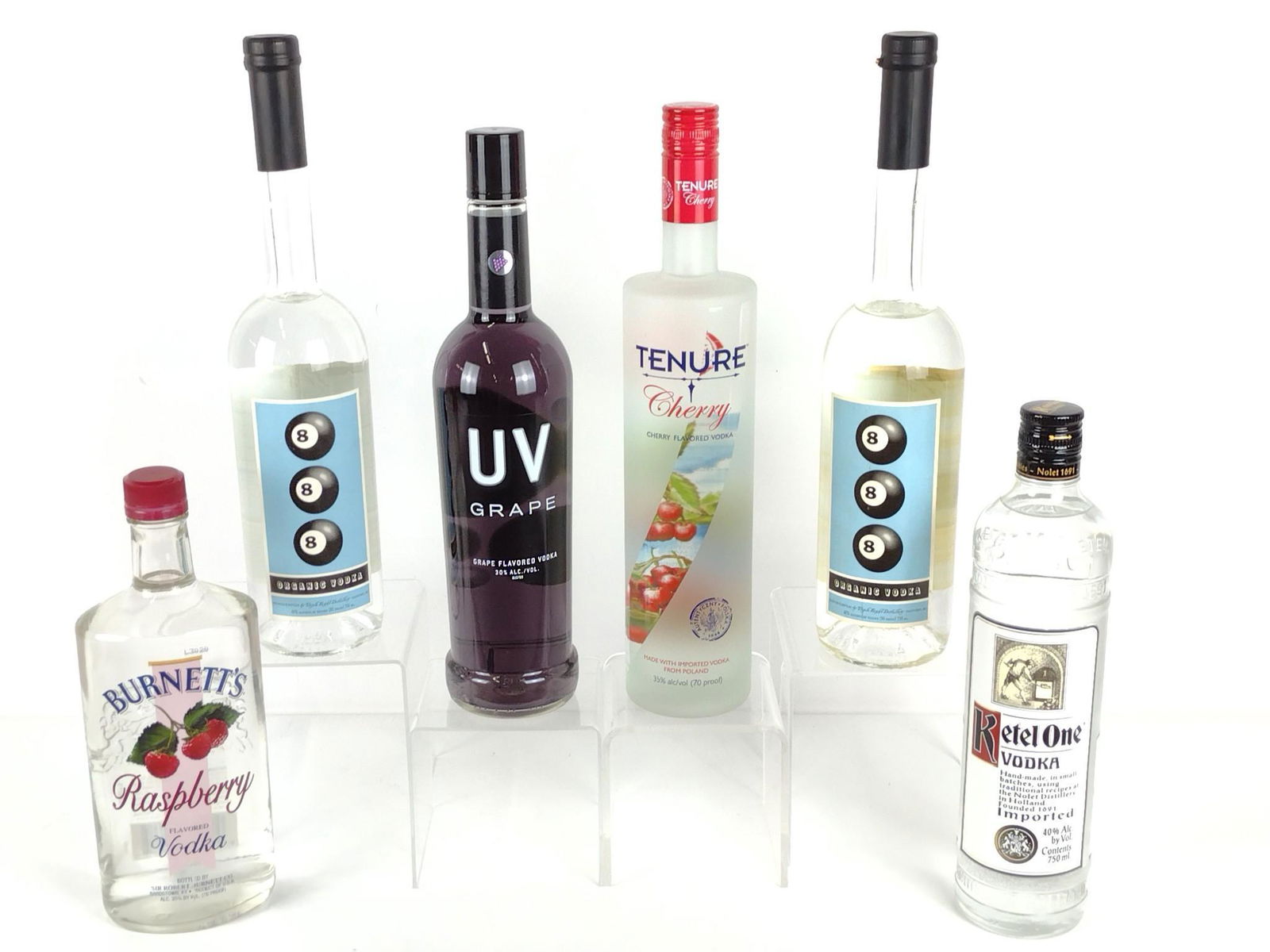 6 Estate Bottles of Vodka Incl Ketel One (1 of 2)