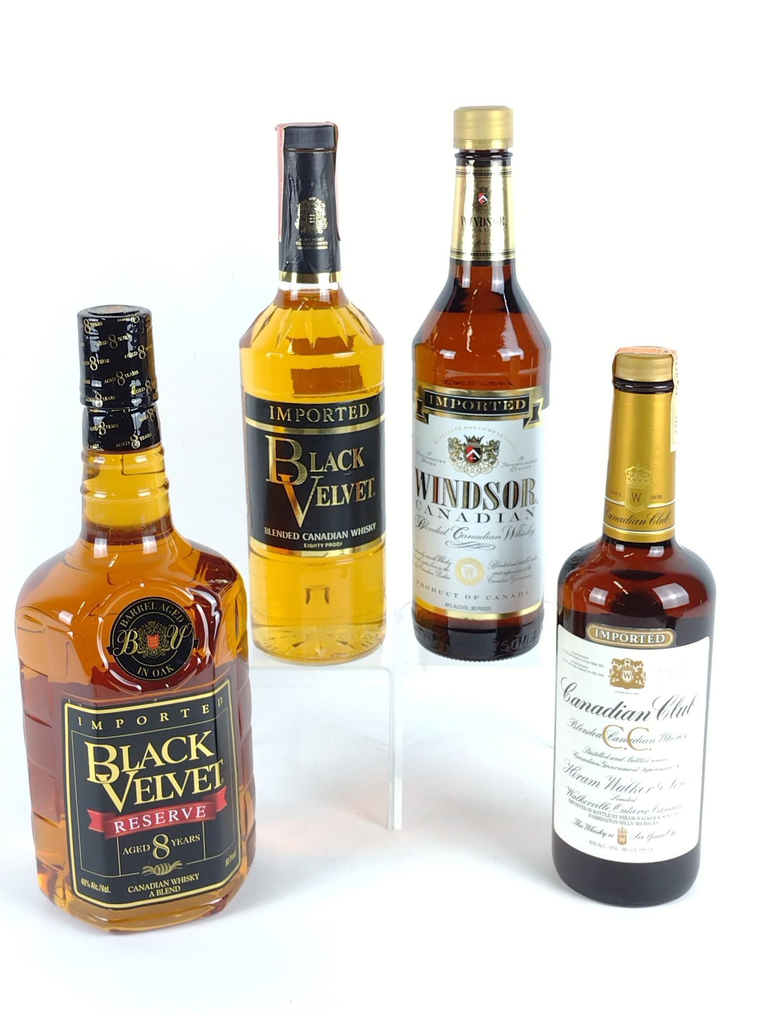 4 Estate Bottles of Canadian Whisky (1 of 2)