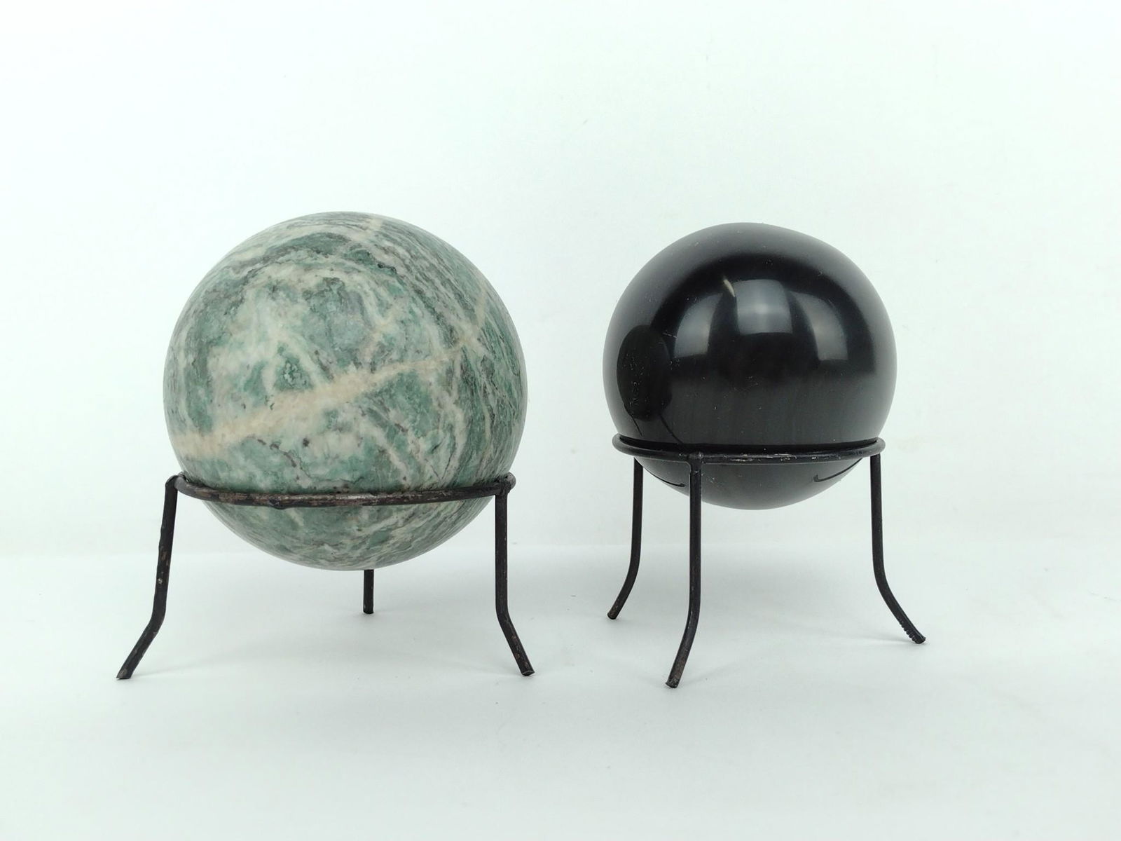 Marble and Black Obsidian Spheres (1 of 1)