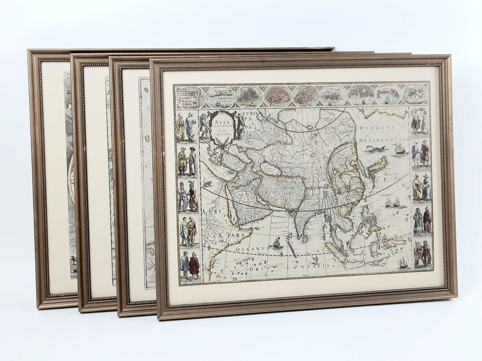4 Vintage World Map Prints (1 of 10)