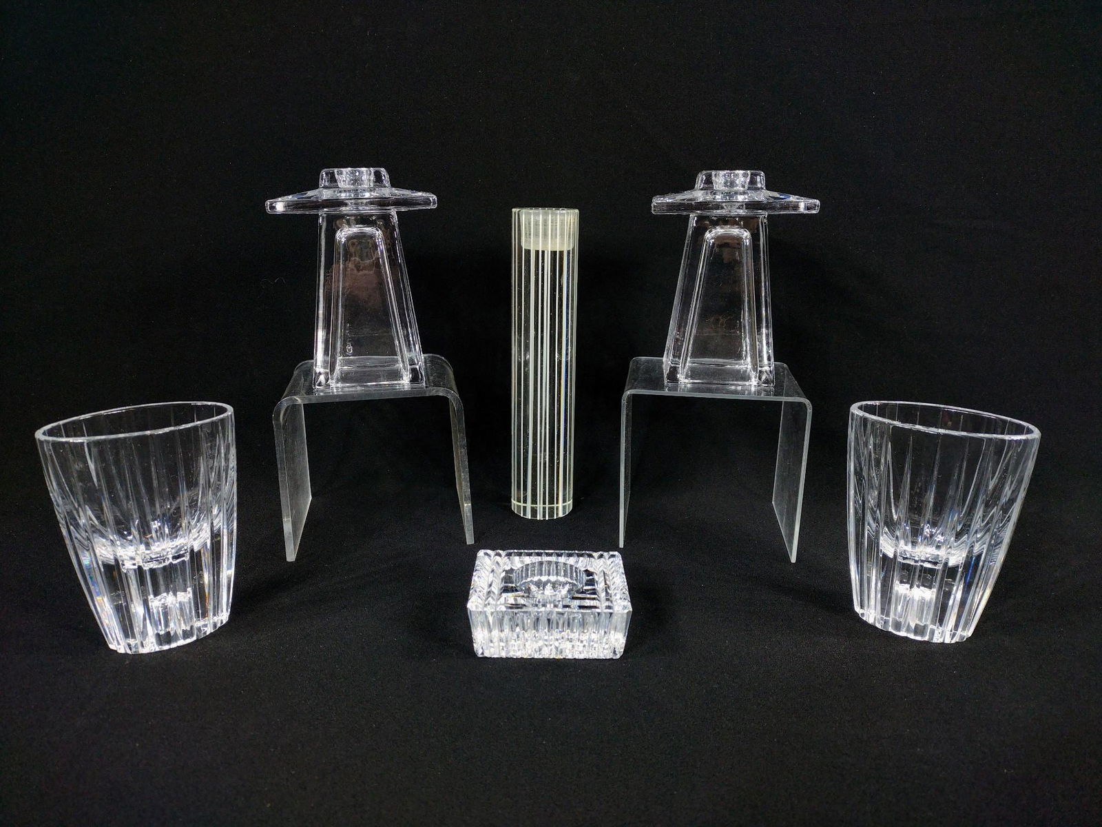 6 Pcs Glassware Incl Daum & Waterford (1 of 8)