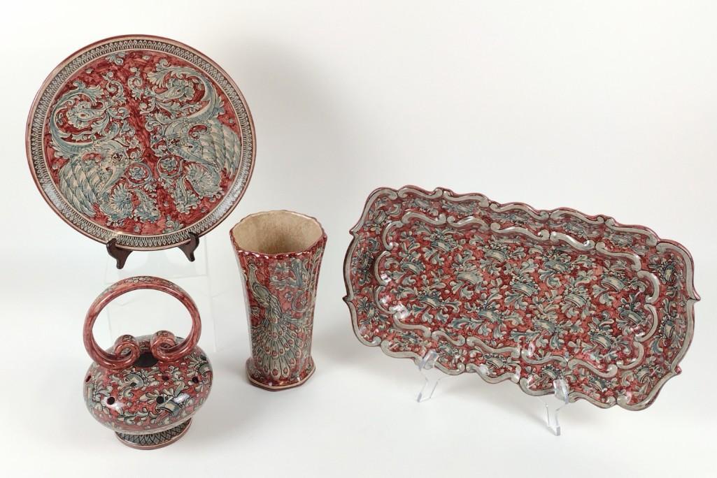 4 Pcs Signed Italian Ceramics (1 of 6)