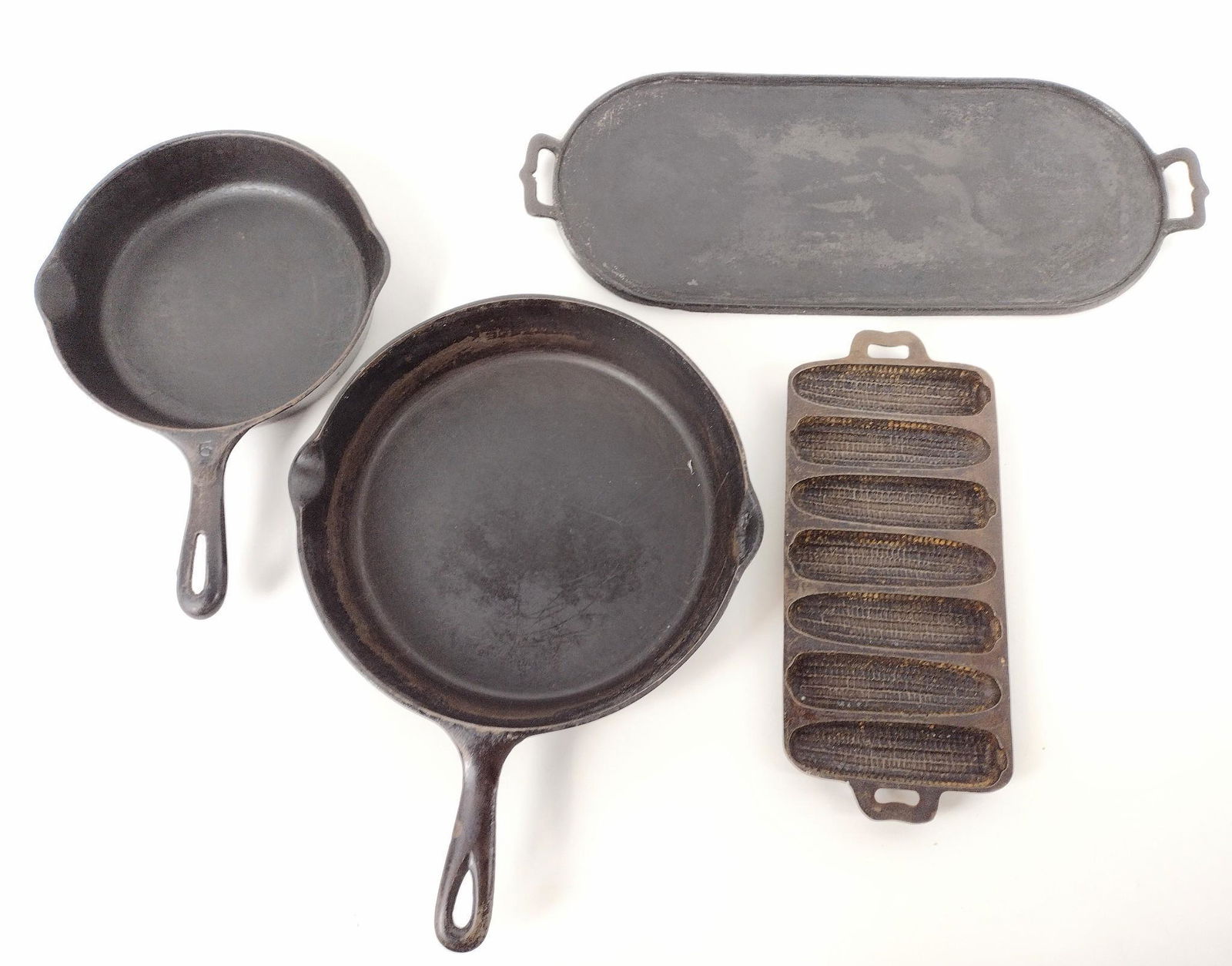 4 Pcs Cast Iron incl Griddle (1 of 3)